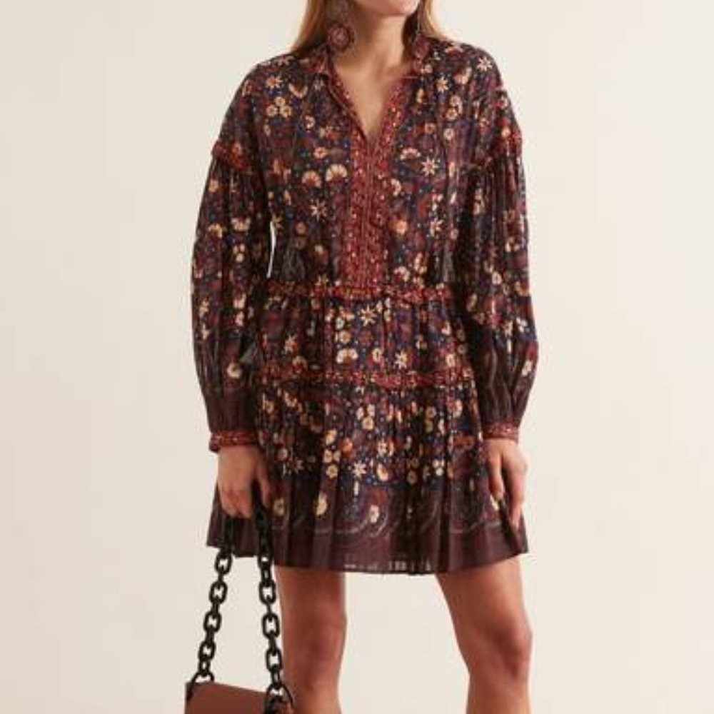 Ulla Johnson Marigold Dress Sz 0 in Navy